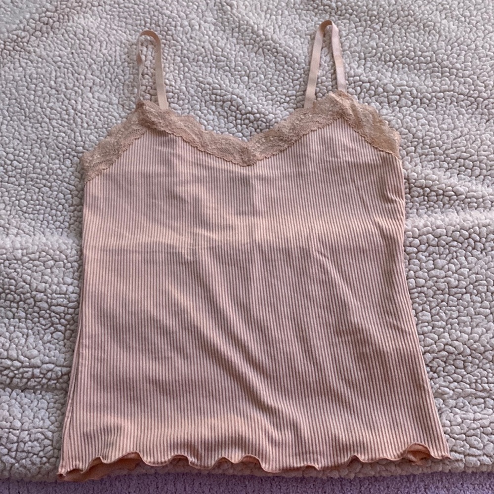 A tan tank top